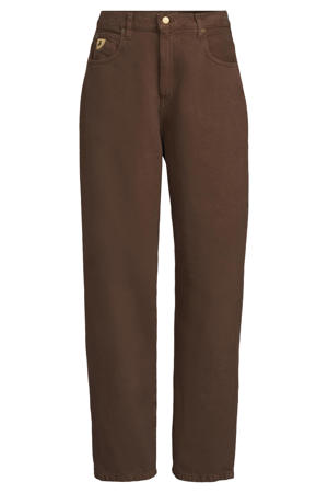 barrel jeans donkerbruin