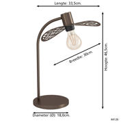 thumbnail: EGLO Swaby Tafellamp - E27 - 46,5 cm - Brons