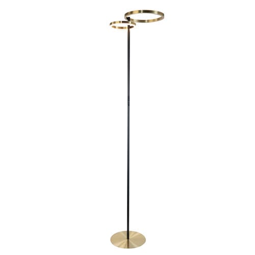 EGLO Castelpoto 1 Vloerlamp - LED - 180 cm - Goud/Wit - Instelbaar wit licht - Dimbaar afbeelding