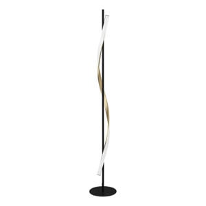 Conaprato Vloerlamp - LED - 150 cm - Zwart/Goud/Wit - Instelbaar wit licht (warm, neutraal en daglicht) - Dimbaar