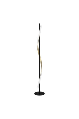 Conaprato Vloerlamp - LED - 150 cm - Zwart/Goud/Wit - Instelbaar wit licht (warm, neutraal en daglicht) - Dimbaar
