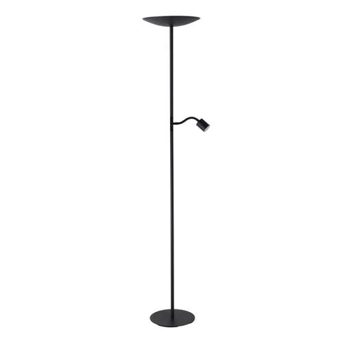 EGLO Conivarino Vloerlamp - Leeslamp - LED - 170 cm - Zwart - Dimbaar afbeelding