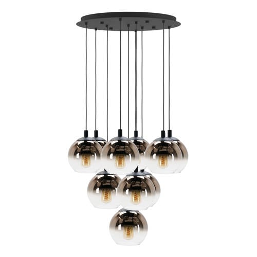 EGLO Ariscani 1 Hanglamp - E27 - Ø 64,5 cm - Zwart/Koper afbeelding