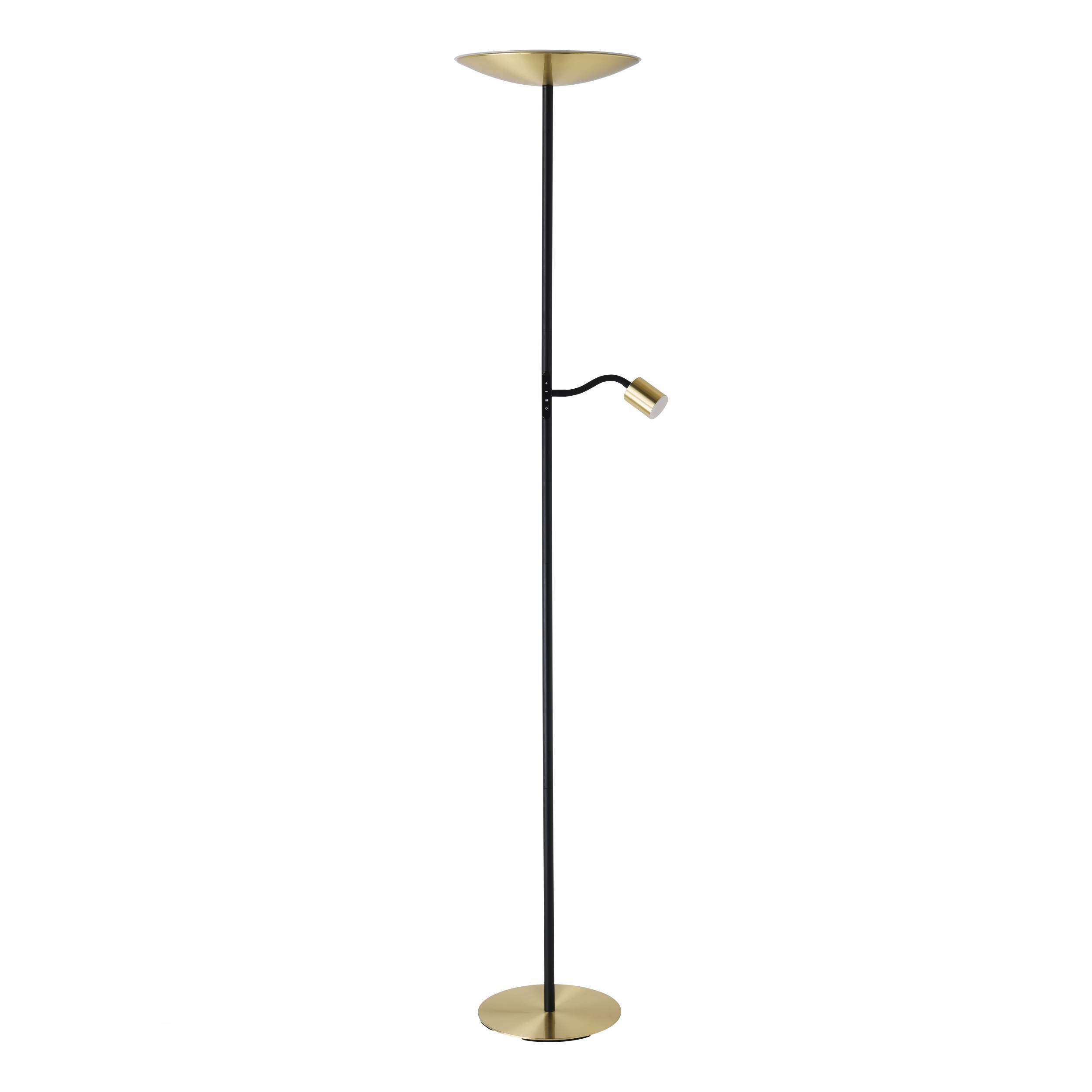 Vloerlamp Conivarino goud met zwart van Eglo kopen