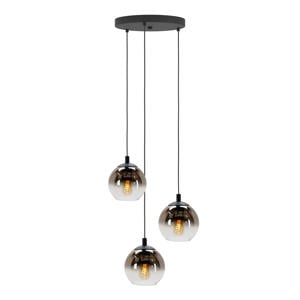 Ariscani 1 Hanglamp - E27 - Ø 42,5 cm - Zwart/Koper