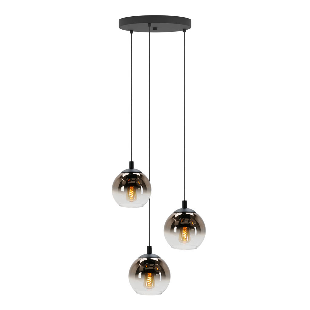 EGLO Ariscani 1 Hanglamp - E27 - Ø 42,5 cm - Zwart/Koper