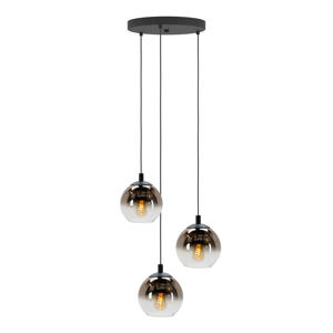Ariscani 1 Hanglamp - E27 - Ø 42,5 cm - Zwart/Koper