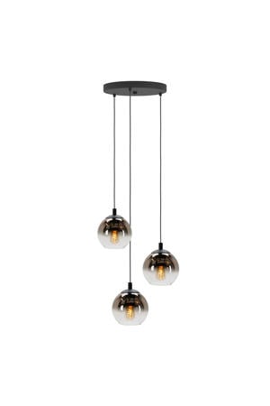 Ariscani 1 Hanglamp - E27 - Ø 42,5 cm - Zwart/Koper