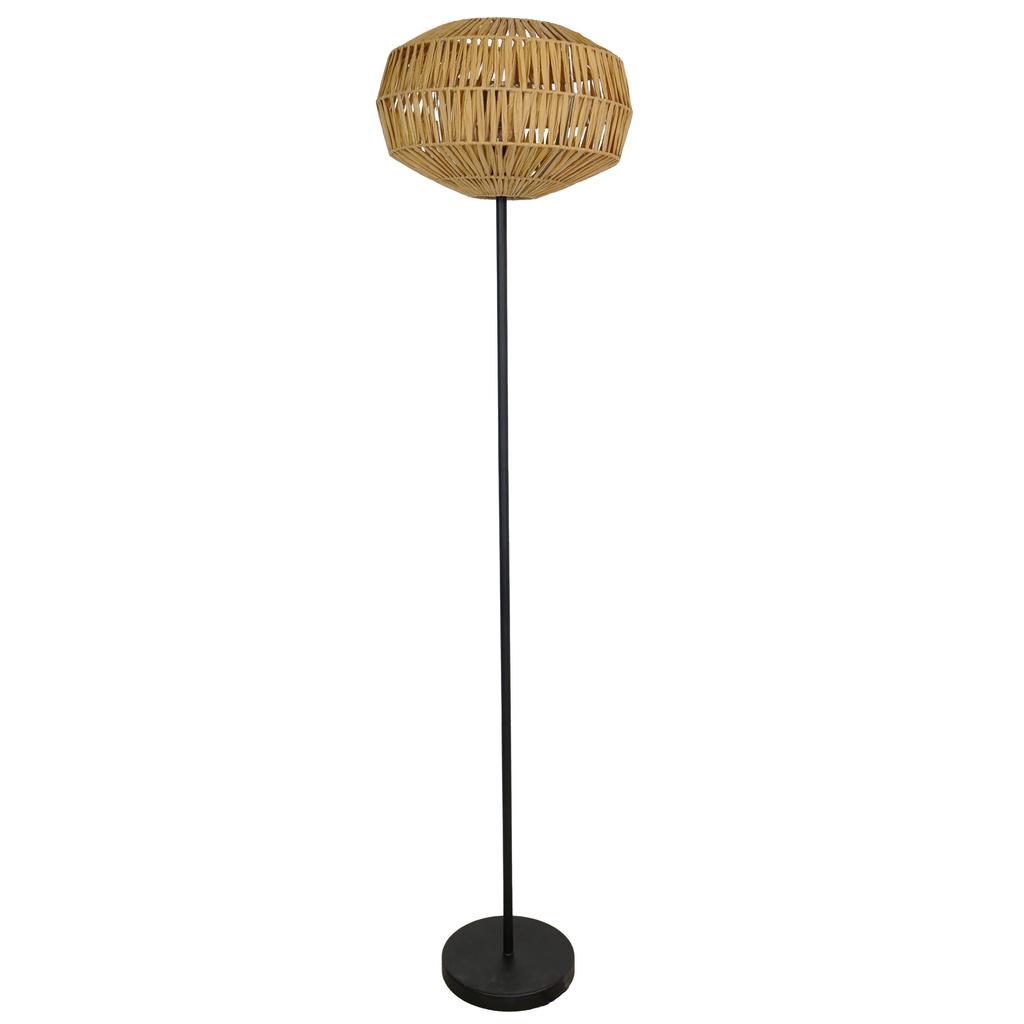 EGLO EGLO Sheldon Vloerlamp - E27 - 153.5 cm - Bruin|Zwart - Papier