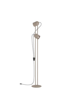 Tilston Vloerlamp - E14 - 142,5 cm - Zandkleur/Beige/Crème - Kantelbaar