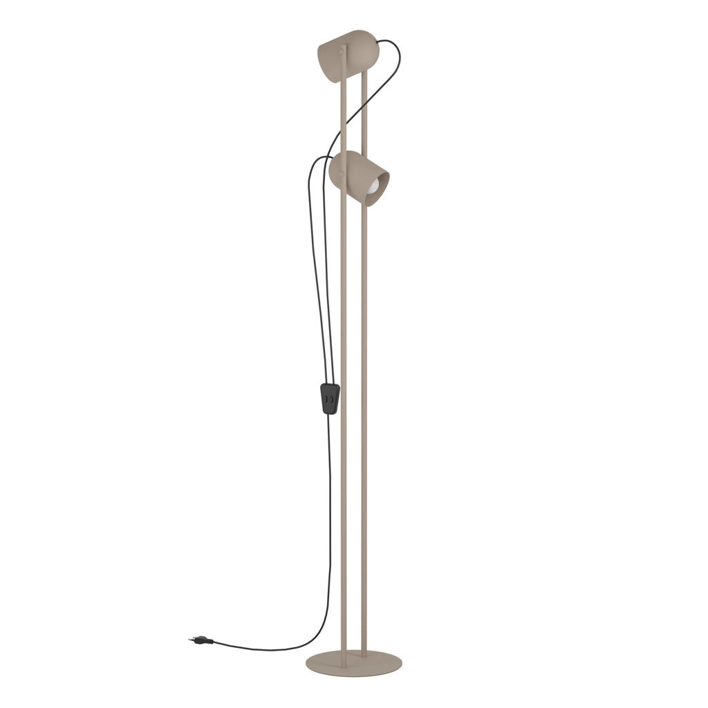 EGLO Tilston Vloerlamp - E14 - 142,5 cm - Zandkleur/Beige/Crème - Kantelbaar