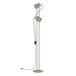 Tilston Vloerlamp - E14 - 142,5 cm - Zandkleur/Beige/Crème - Kantelbaar