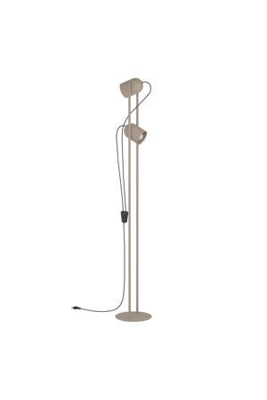 Tilston Vloerlamp - E14 - 142,5 cm - Zandkleur/Beige/Crème - Kantelbaar