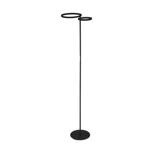 EGLO Castelpoto 1 Vloerlamp - LED - 180 cm - Zwart/Wit - Instelbaar wit licht - Dimbaar afbeelding