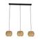 EGLO EGLO Sheldon Hanglamp - E27 - 91 cm - Bruin|Zwart - Papier