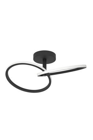 Congiunti Plafondlamp - LED - 46,5 cm - Zwart/Wit - Instelbaar wit licht (warm, neutraal en daglicht)  