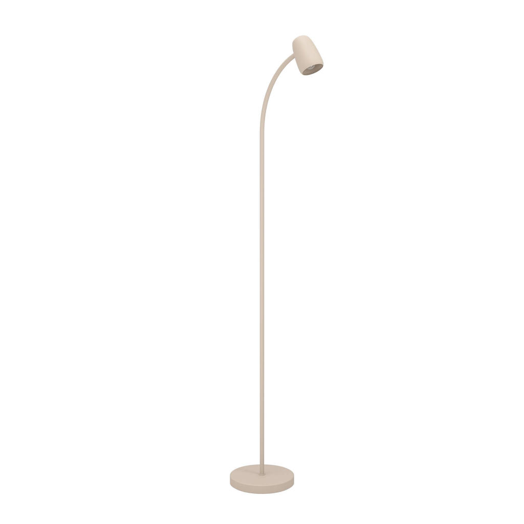 EGLO Carlo Vloerlamp - E14 - 170 cm - Zandkleur/Beige/Crème - Kantelbaar