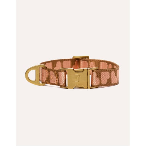 Dogguo Hondenhalsband HEART-COLLAR-BROWN/APRICOT-XS afbeelding