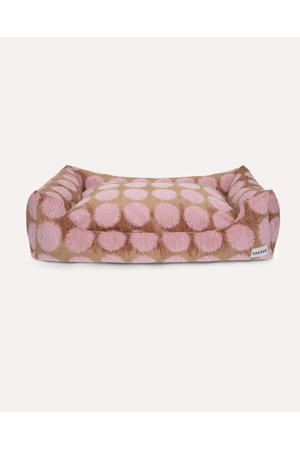 Hondenmand DOT-SOFA-MOCHA/PINK-M