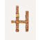 Dogguo Hondenharnas HEART-HARNESS-BROWN/APRICOT-XS