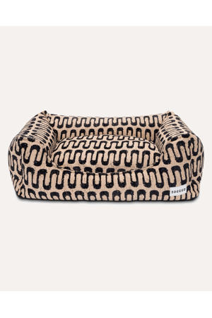 Hondenmand RETRO-WAVE-SOFA-BEIGE/BLACK-L