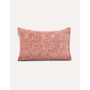 Sierkussen MAZE-CUSHION-PINK/MOCHA (60X40 cm)