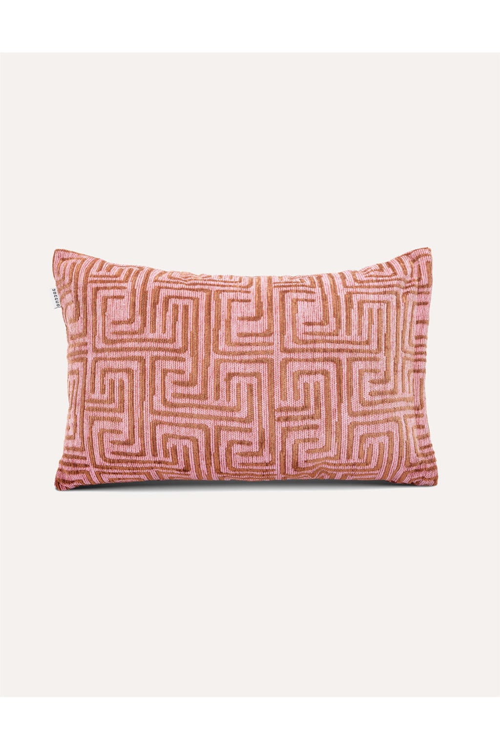 Dogguo Sierkussen MAZE-CUSHION-PINK/MOCHA (60X40 cm)