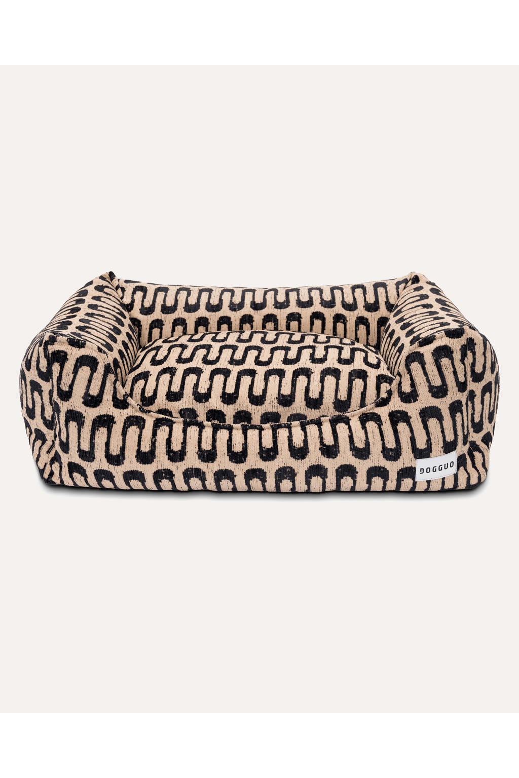 Dogguo Hondenmand RETRO-WAVE-SOFA-BEIGE/BLACK-M