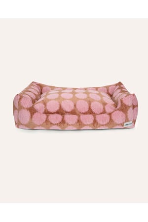 Hondenmand DOT-SOFA-MOCHA/PINK-L