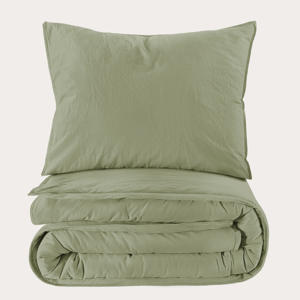 stonewashed dekbedovertrek 1-persoons (140x220 cm)