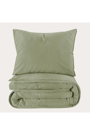 stonewashed dekbedovertrek 1-persoons (140x220 cm)