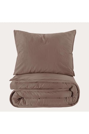 stonewashed dekbedovertrek 1-persoons (140x220 cm)