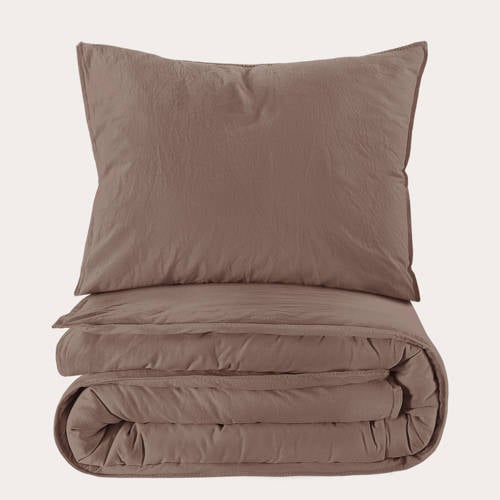 NOUS Living stonewashed dekbedovertrek 1-persoons (140x220 cm) afbeelding