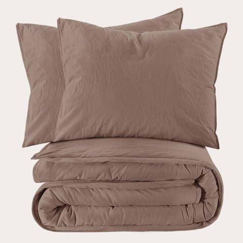 NOUS Living stonewashed dekbedovertrek lits-jumeaux (240x220 cm) afbeelding