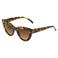 PIECES zonnebril PCDONAI met tortoise print bruin