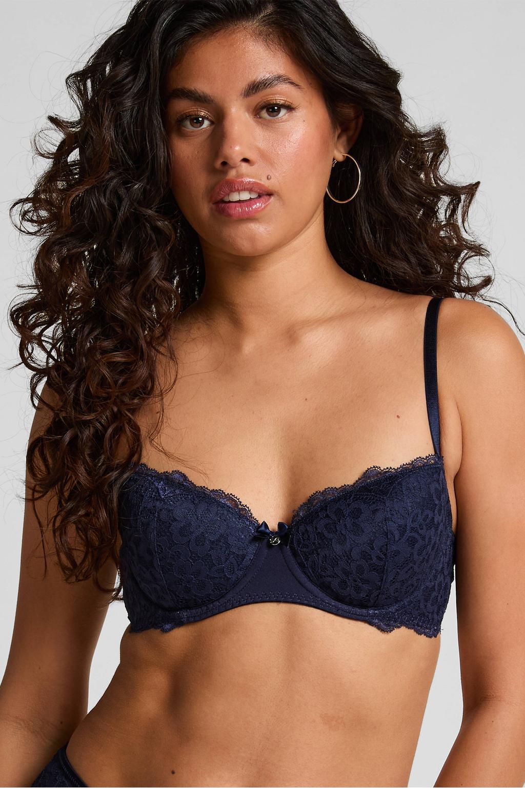 Hunkemöller voorgevormde beugelbh Marine nachtblauw