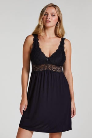 slipdress Nora zwart