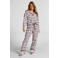 Hunkemöller flanellen pyjamabroek wit/rood