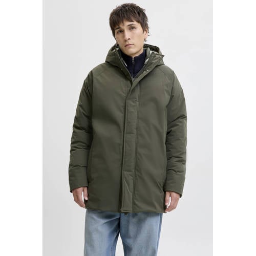 JACK & JONES ESSENTIALS winterjas groen afbeelding