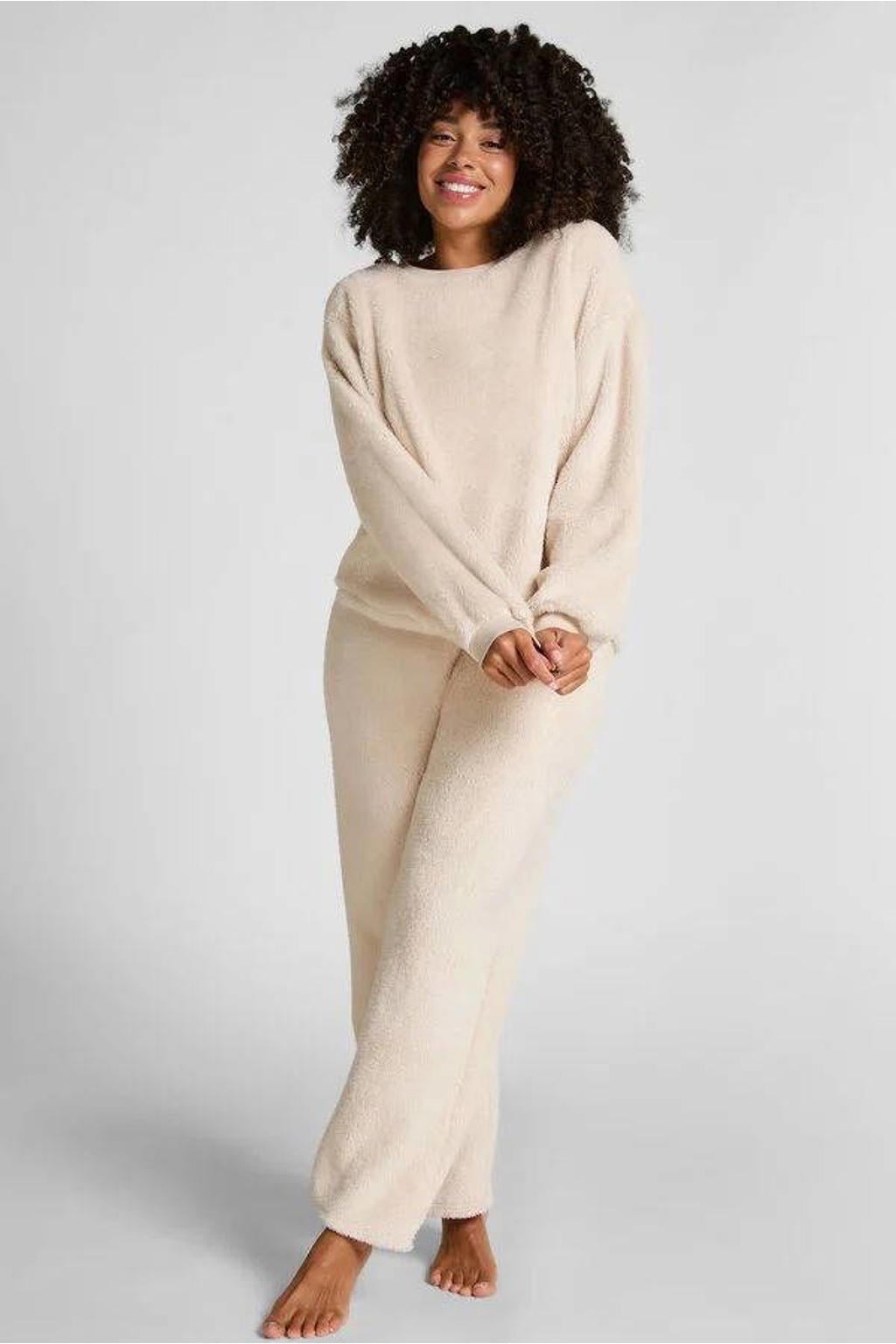 Hunkemöller teddy loungetop ecru