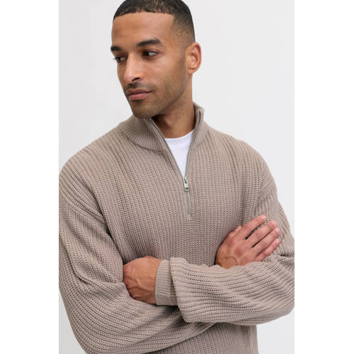 JACK & JONES trui rib gebreid beige - (set van 2) afbeelding