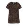 NAME IT KIDS midi jurk met pailletten goud/roze