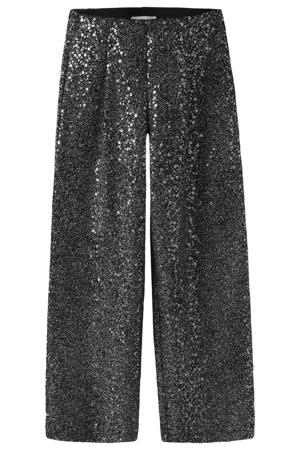 wide leg casual broek zwart