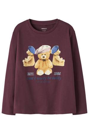 longsleeve donkerrood