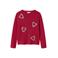 NAME IT KIDS kersttrui rood fijn gebreid