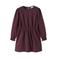 NAME IT KIDS midi jurk met glitter donkerrood