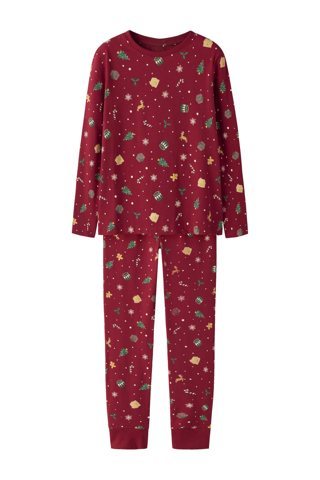 NAME IT KIDS kerstpyjama rood