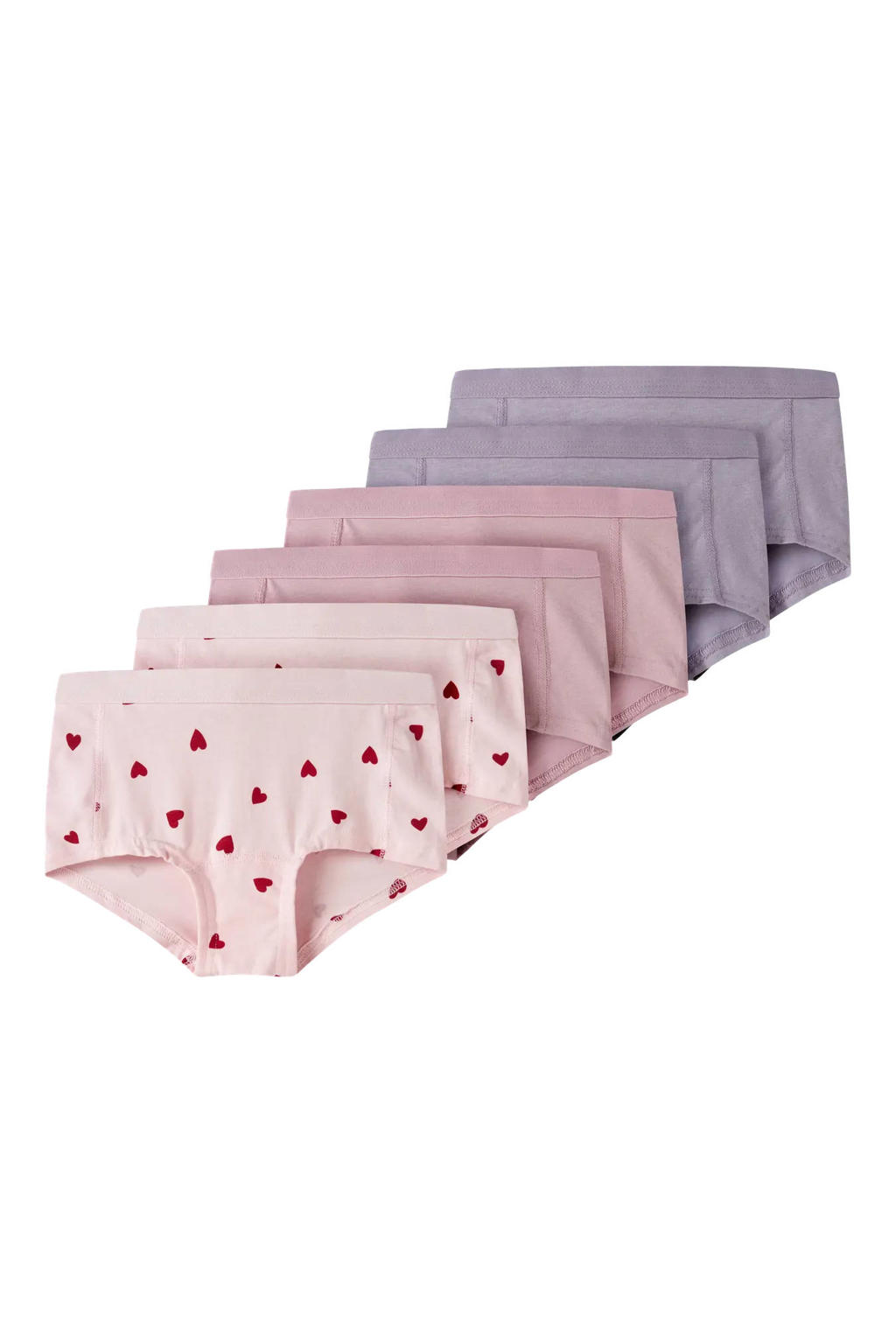 NAME IT KIDS hipster - roze/lila/paars (set van 6)