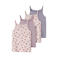 NAME IT KIDS hemd NKFSTRAP - roze/lila/paars (set van 4)
