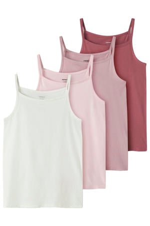 hemd - s/lila/roze/wit (set van 4 paar)